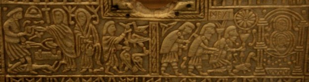 The Franks Casket includes images from Germanic and Christian mythology